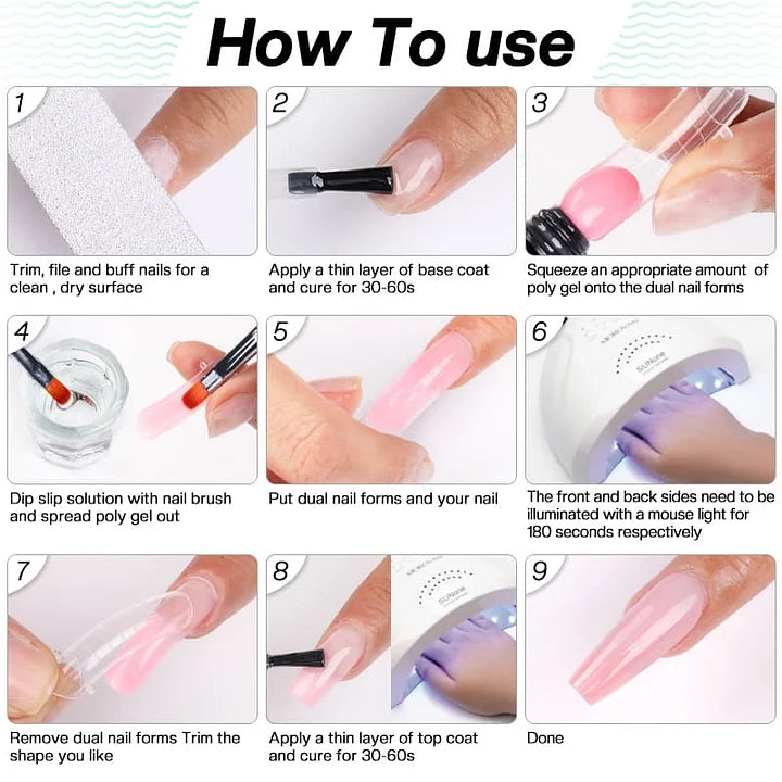 🔥Hot Sale 23% OFF🔥 Stage Star - 4 Colors 15ml Poly Nail Gel Set