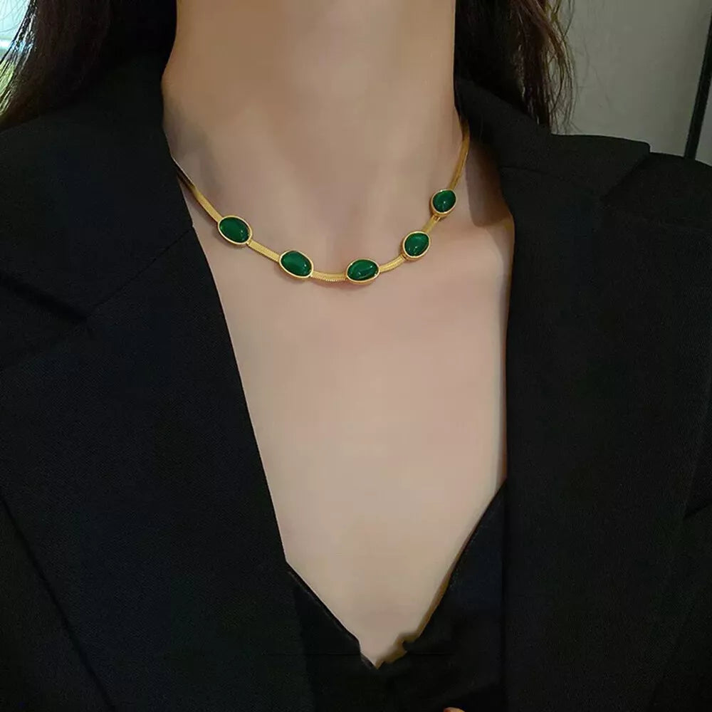 Get 2 Crystal Stone Holder Necklace