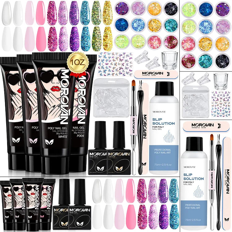 🔥Hot Sale 23% OFF🔥 Stage Star - 4 Colors 15ml Poly Nail Gel Set