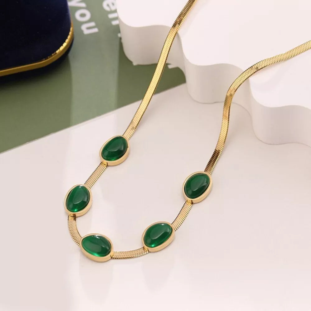 Get 2 Crystal Stone Holder Necklace
