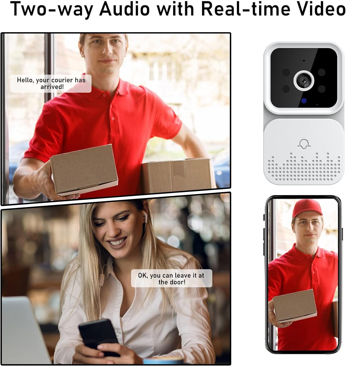 Wireless and smart video doorbell