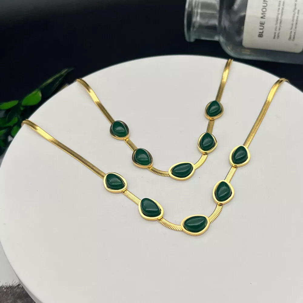 Get 2 Crystal Stone Holder Necklace