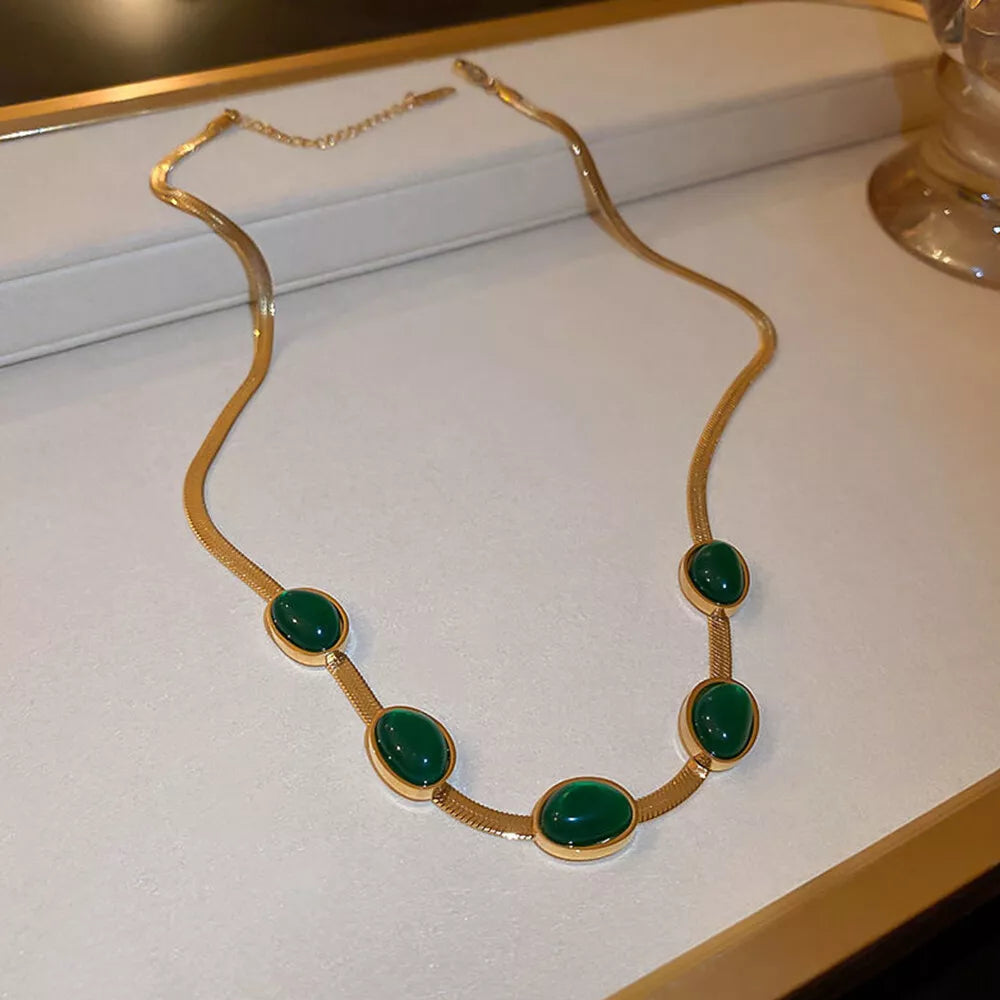 Get 2 Crystal Stone Holder Necklace