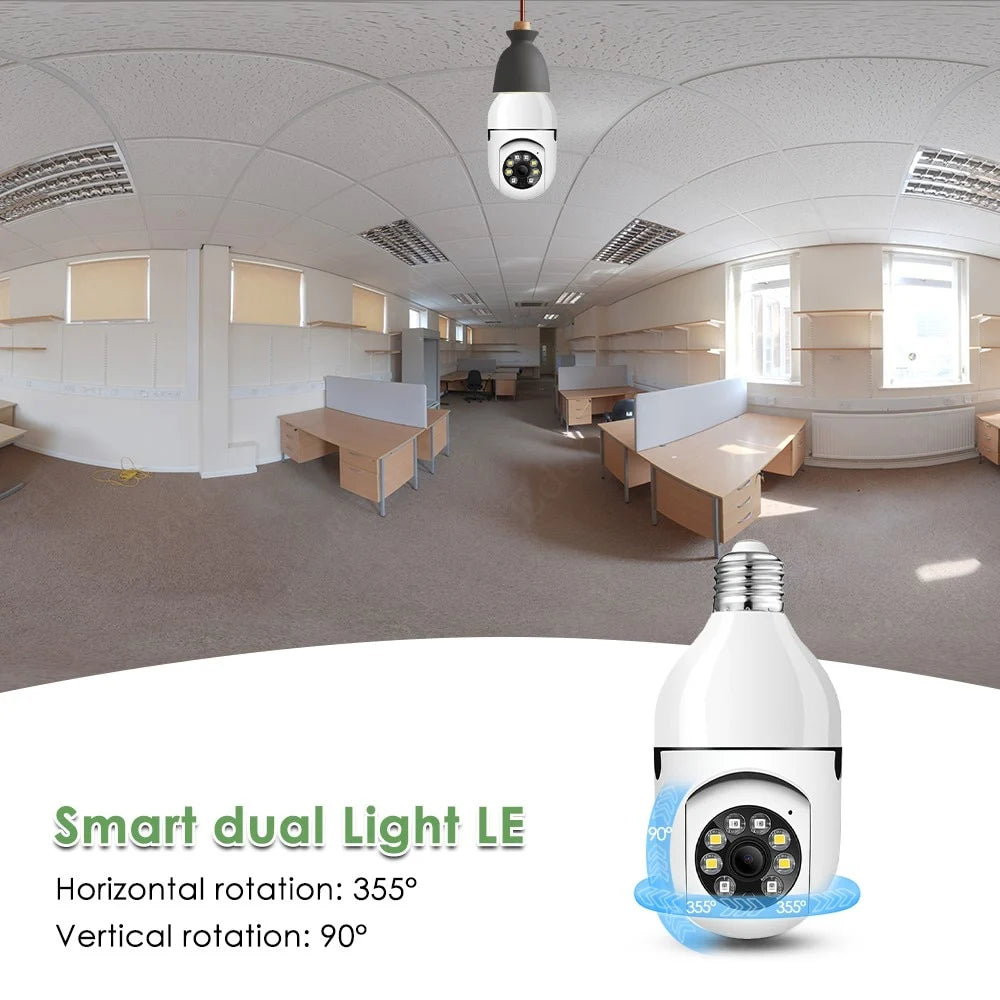 🎁 5G Wireless Wifi Light Bulb Security Camera 🔥LIMITED OFFER 18% OFF🔥