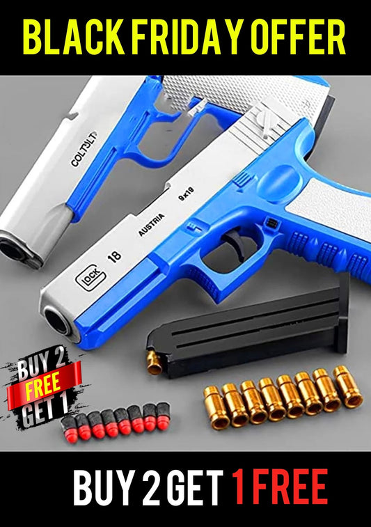 Glock Eject Mechanism Gun with Ejecting Toy Pistol for Kids