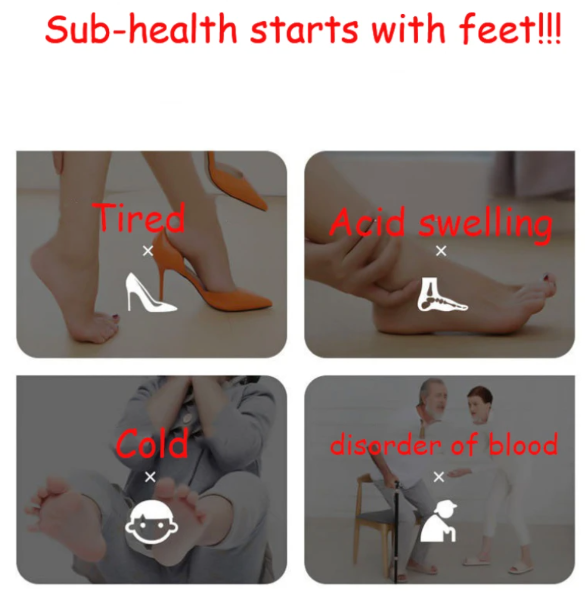 Foot Massager And Therapy Machine - Intelligent Acupuncture Foot Massage Pad Mat Muscle Stimulation
