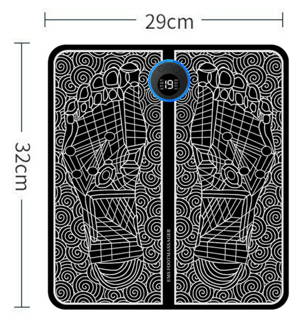 Foot Massager And Therapy Machine - Intelligent Acupuncture Foot Massage Pad Mat Muscle Stimulation